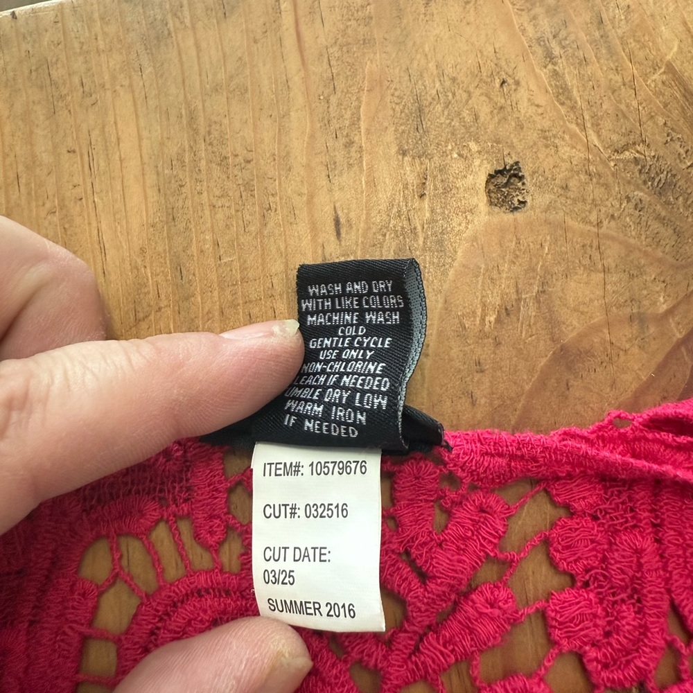 Torrid Size 2 Red Crochet Top - Picture 5 of 5